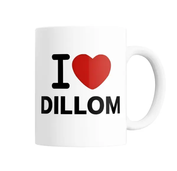 Taza de Cerámica Dillom I Love Dillom