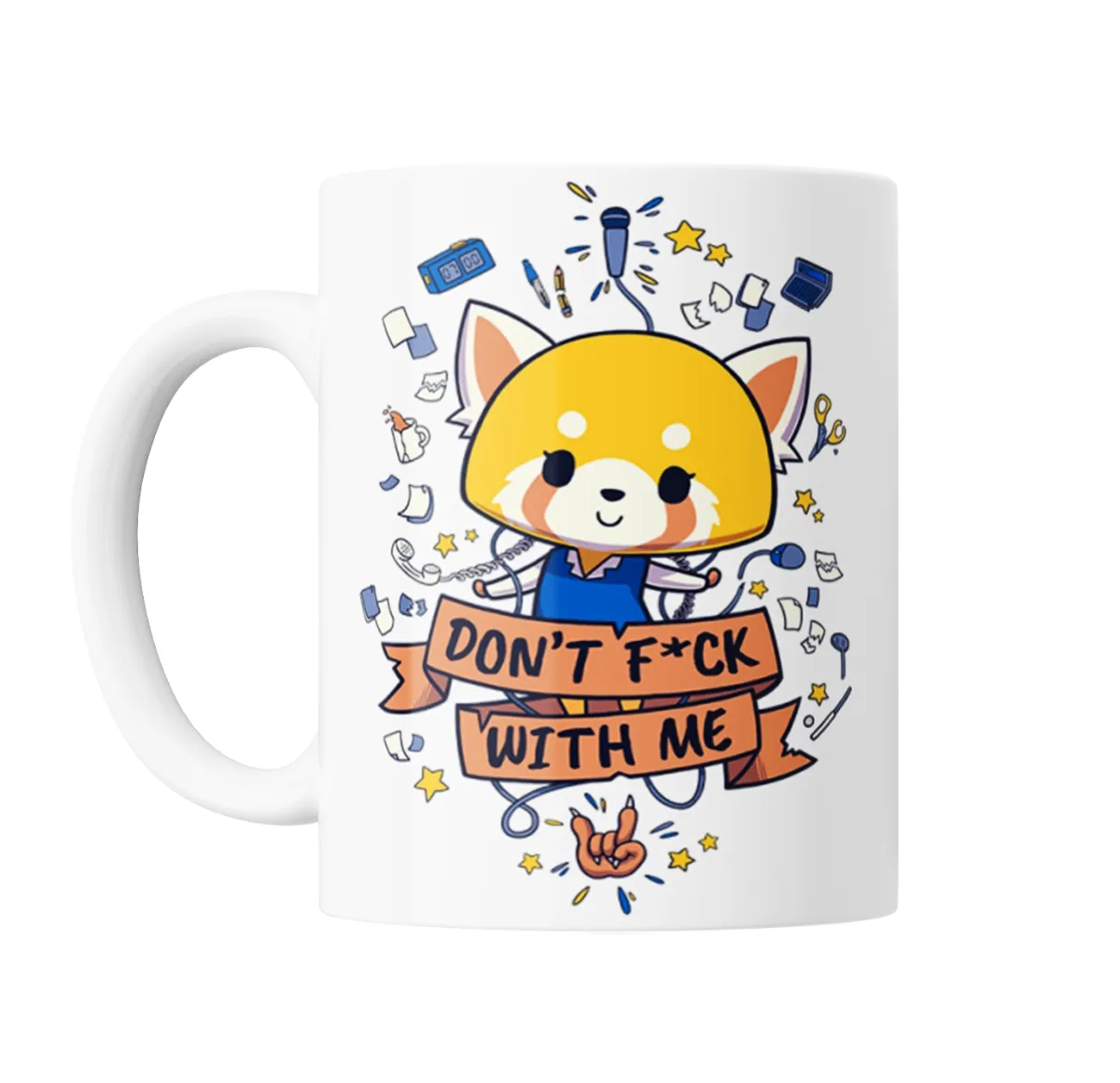 Taza de Cerámica Aggretsuko Retsuko Don't F*ck With Me - vista 2