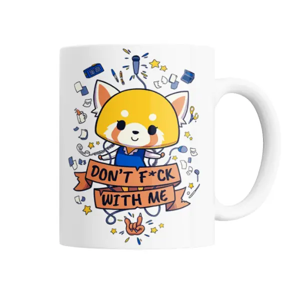 Taza de Cerámica Aggretsuko Retsuko Don't F*ck With Me