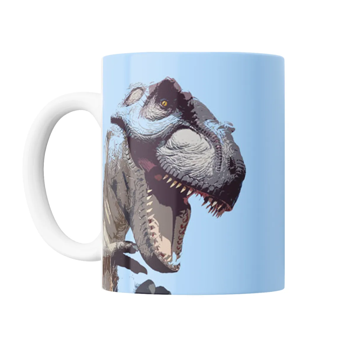 Taza de Cerámica Dinosaurios T-Rex Rugiendo - vista 2