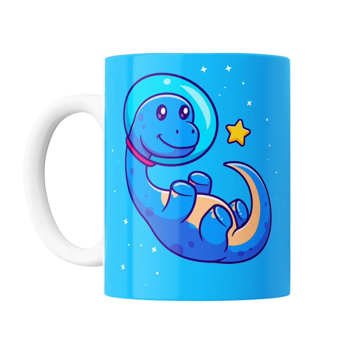 Taza de Cerámica Dinosaurio Astronauta Espacial - vista 2