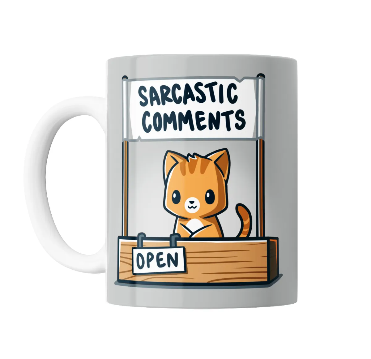Taza de Cerámica Gatito Sarcastic Comments - vista 2