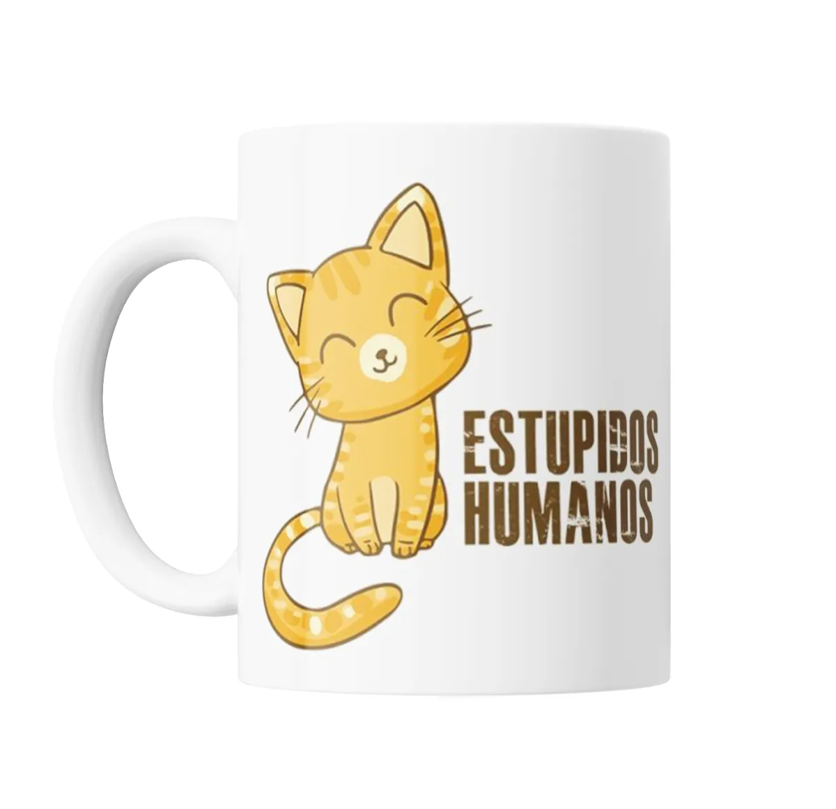 Taza de Cerámica Gatito Estupidos Humanos - vista 2