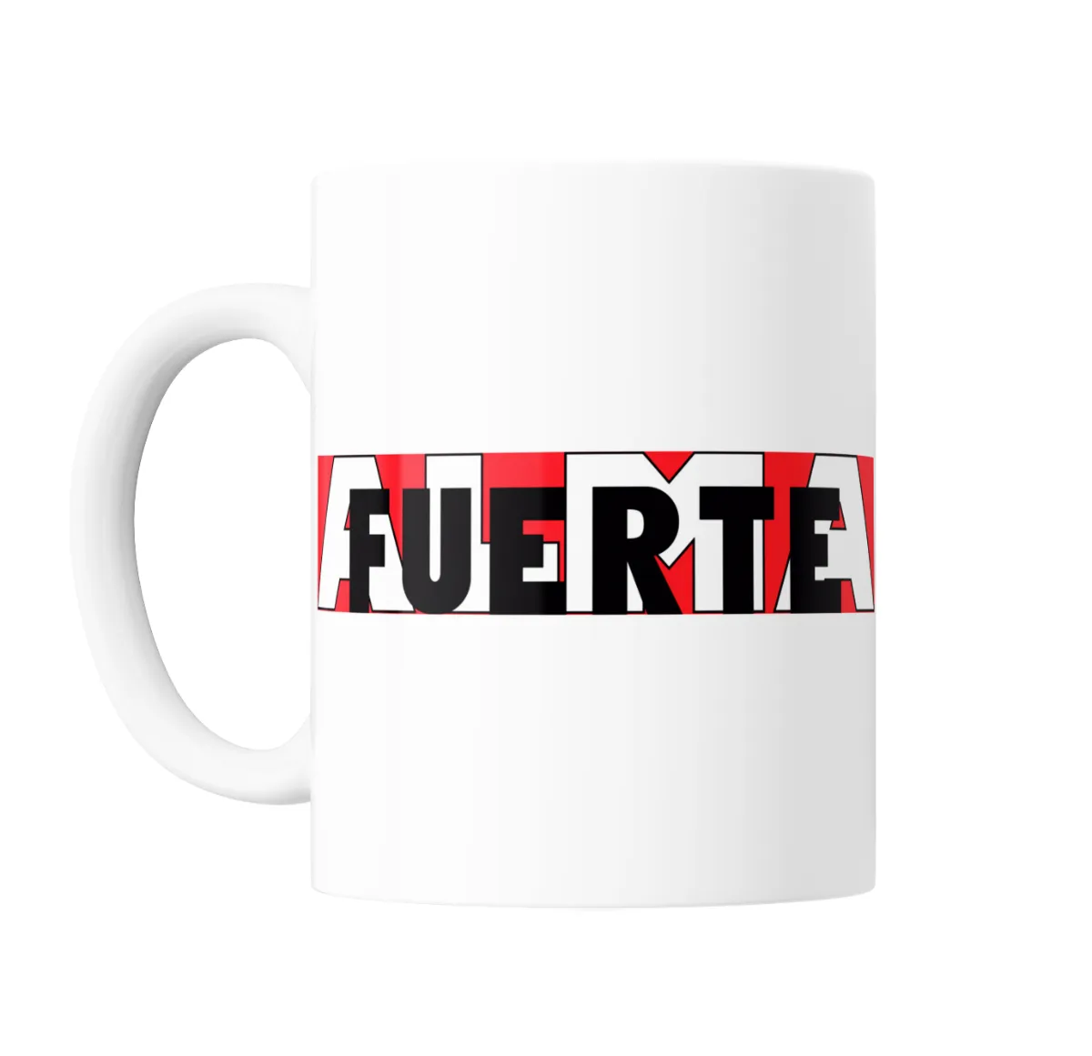 Taza de Cerámica Alma Fuerte Rojo y Blanco - vista 2