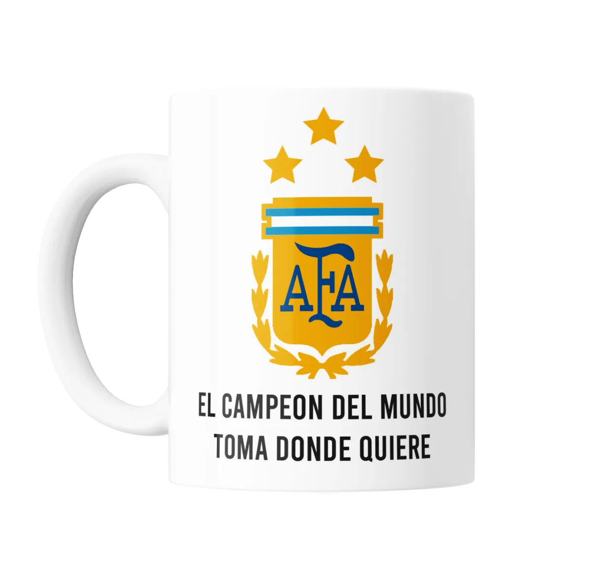 Taza de Cerámica Selección Argentina Escudo AFA Campeón del Mundo - vista 2