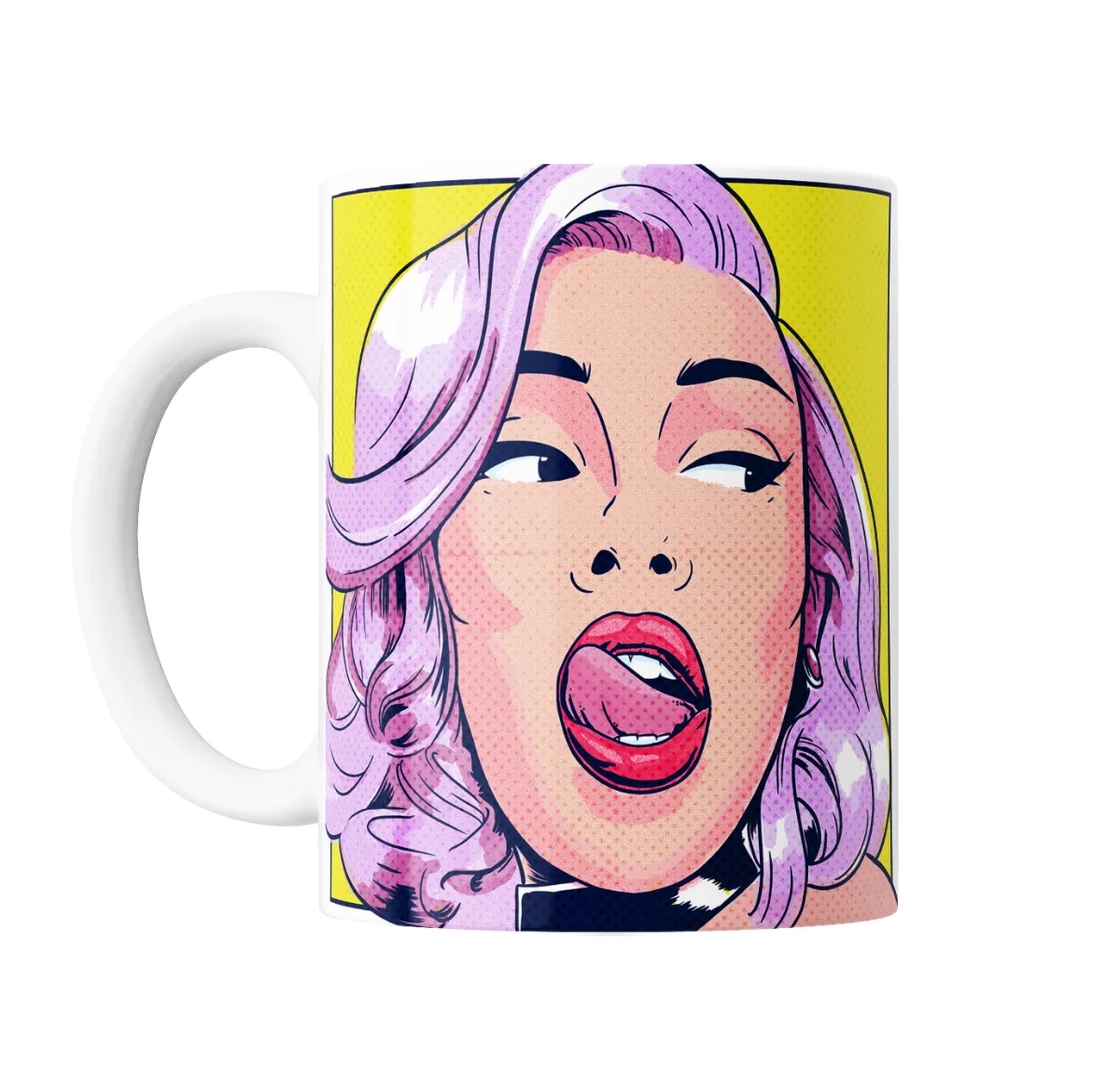 Taza de Cerámica Doja Cat Pop Art Lengua - vista 2