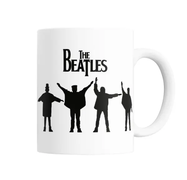Taza de Cerámica The Beatles Siluetas