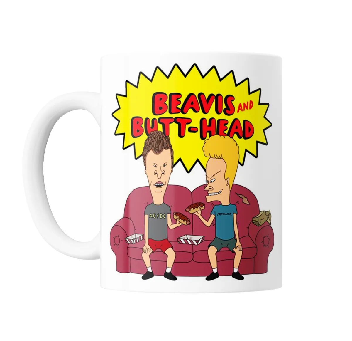 Taza de Cerámica Beavis and Butt-Head Sentados en el Sillón - vista 2