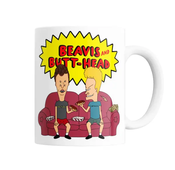 Taza de Cerámica Beavis and Butt-Head Sentados en el Sillón