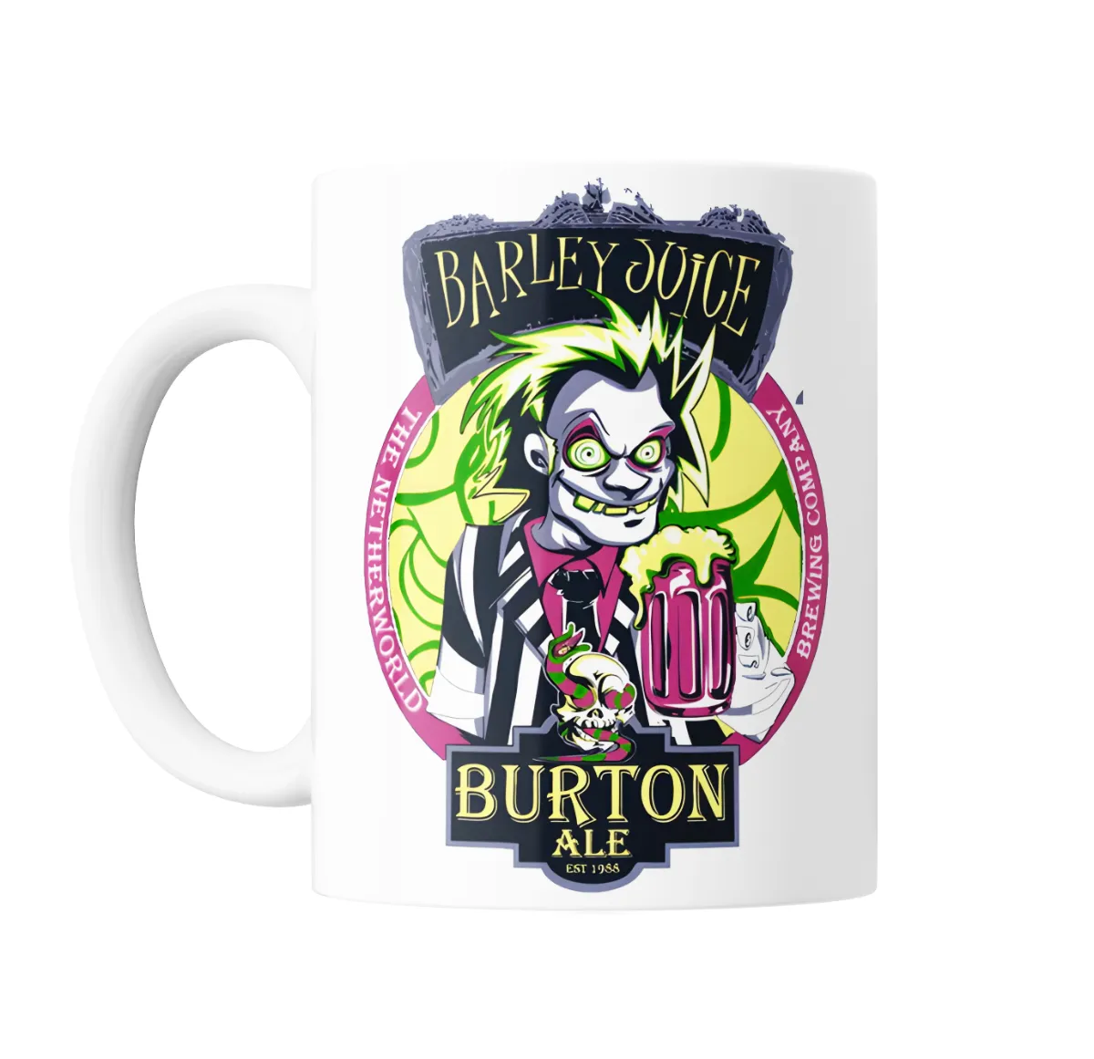 Taza de Cerámica Beetlejuice Barley Juice Burton Ale - vista 2