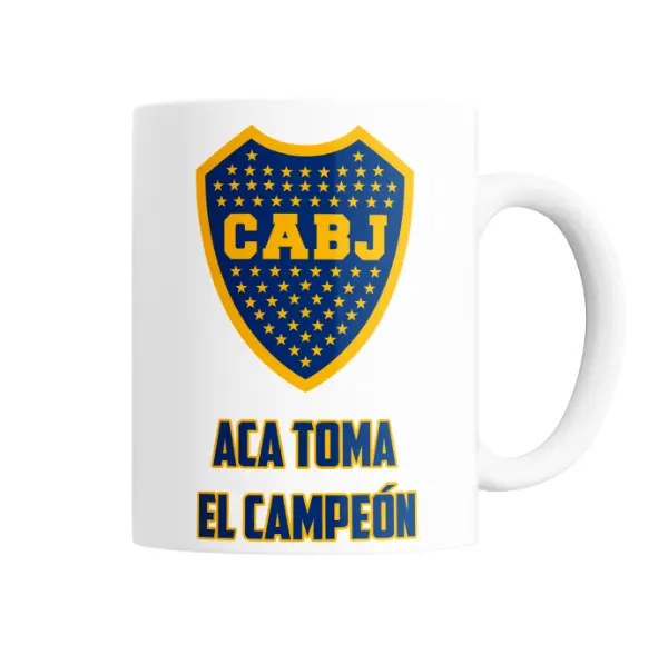Taza de Cerámica Boca Juniors Aca Toma El Campeón