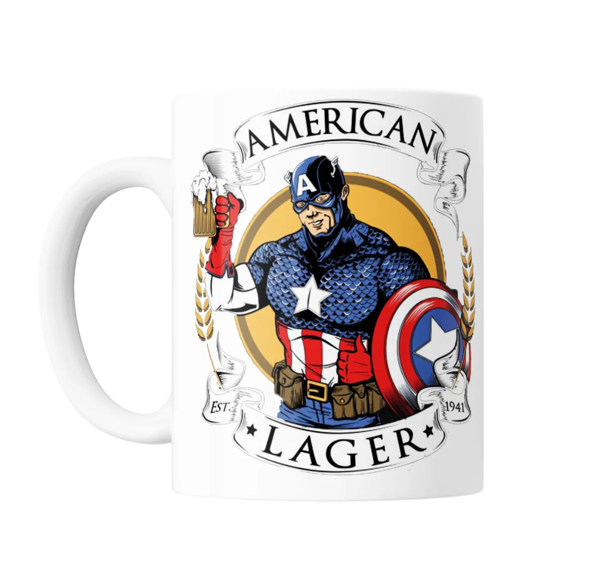 Taza de Cerámica Capitán América American Lager - vista 2