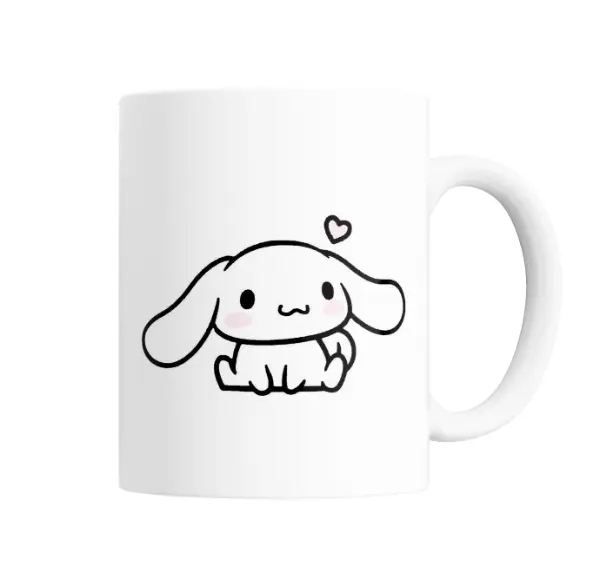 Taza de Cerámica Cinnamoroll Sentado con Corazón