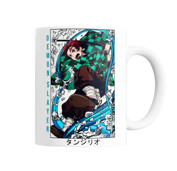 Taza de Cerámica Demon Slayer Tanjiro Kamado Water Breathing
