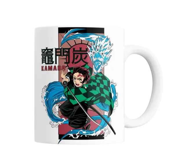 Taza de Cerámica Demon Slayer Tanjiro Kamado Agua
