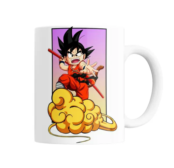 Taza de Cerámica Dragon Ball Goku Niño Nube Voladora