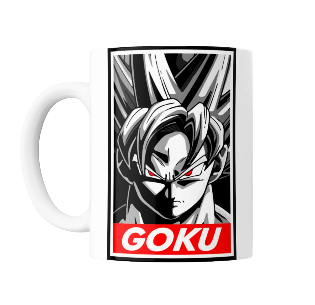 Taza de Cerámica Dragon Ball Goku Estilo Obey - vista 2