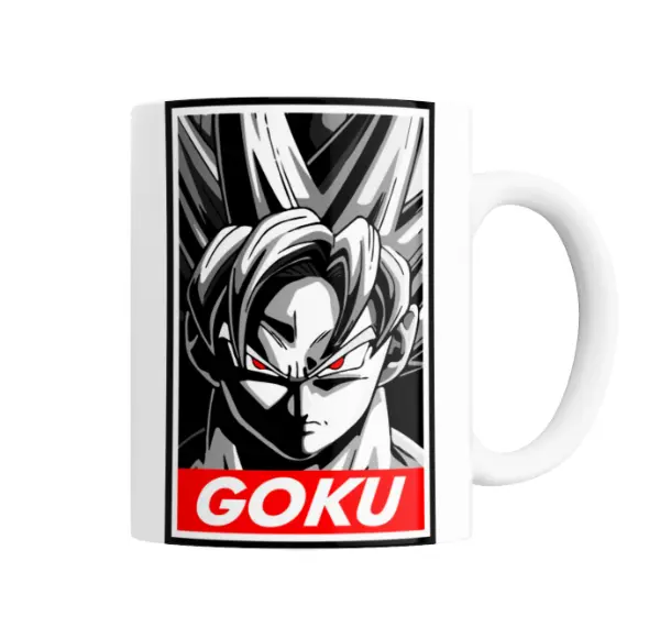 Taza de Cerámica Dragon Ball Goku Estilo Obey