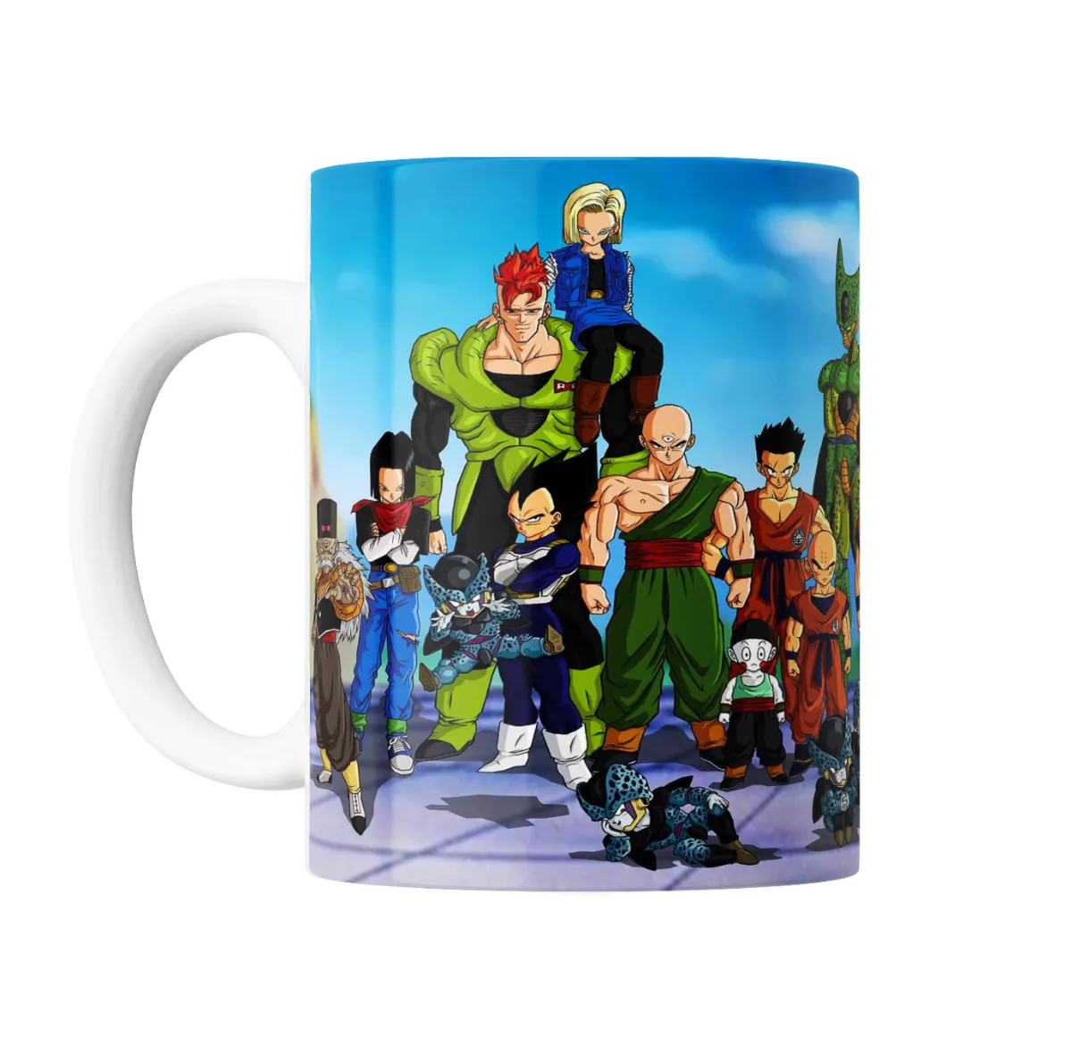 Taza de Cerámica Dragon Ball Cell Goku Gohan Piccolo Trunks - vista 2