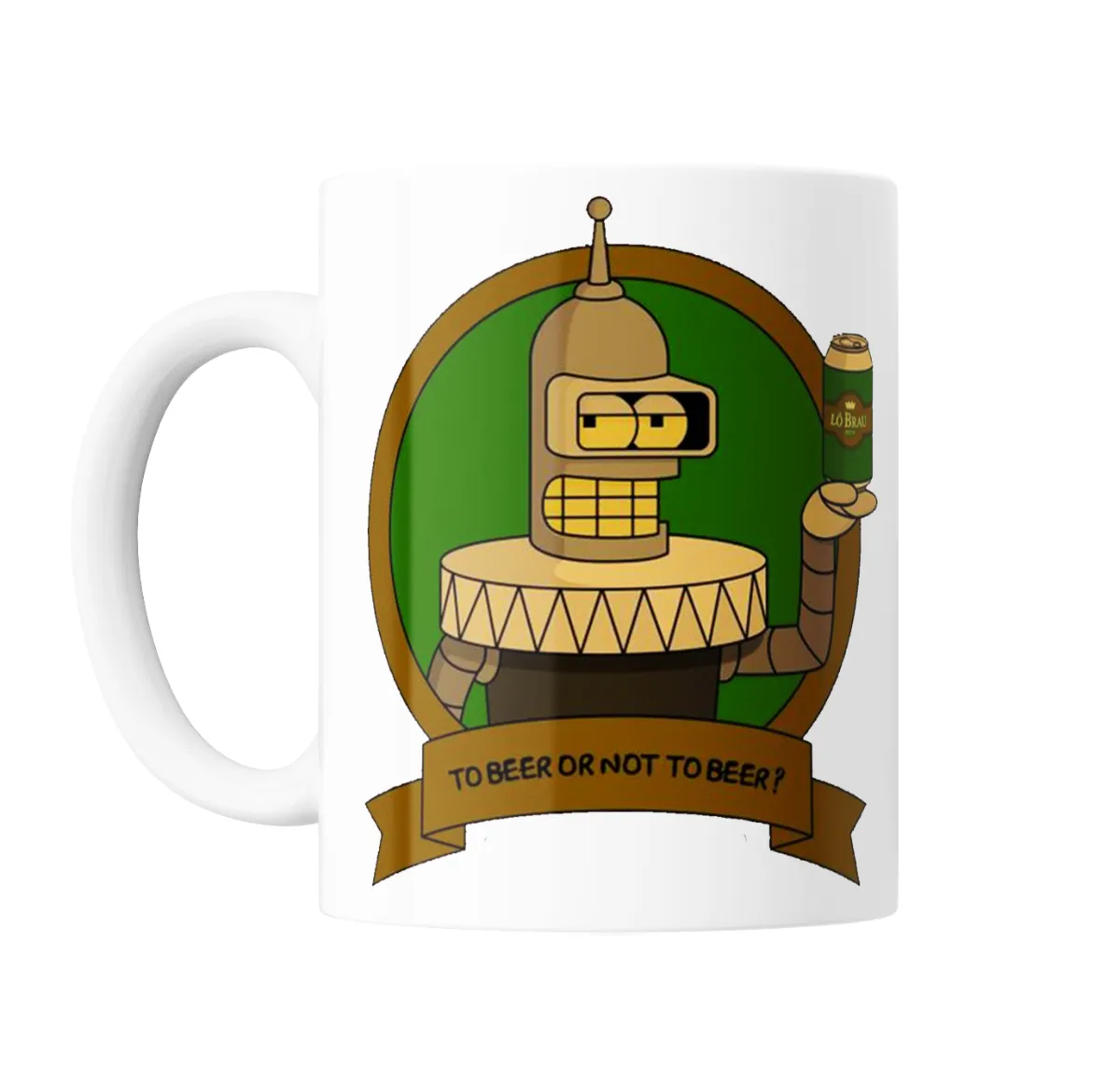 Taza de Cerámica Futurama Bender To Beer or Not To Beer - vista 2