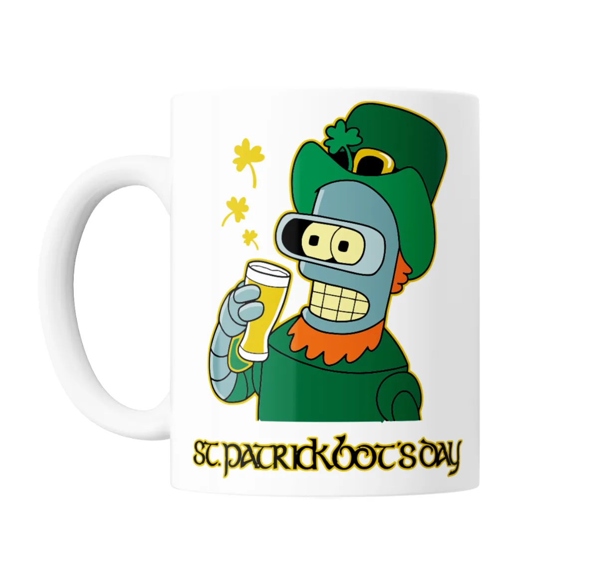 Taza de Cerámica Futurama Bender St. Patrick's Day - vista 2