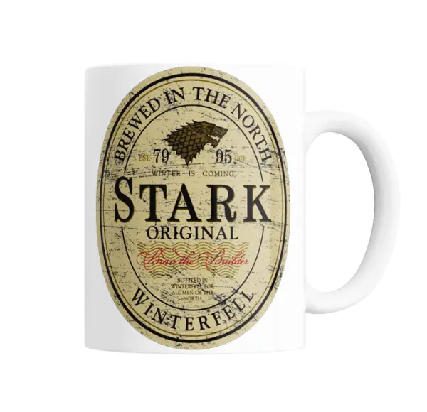 Taza de Cerámica Game of Thrones Cerveza Stark Original