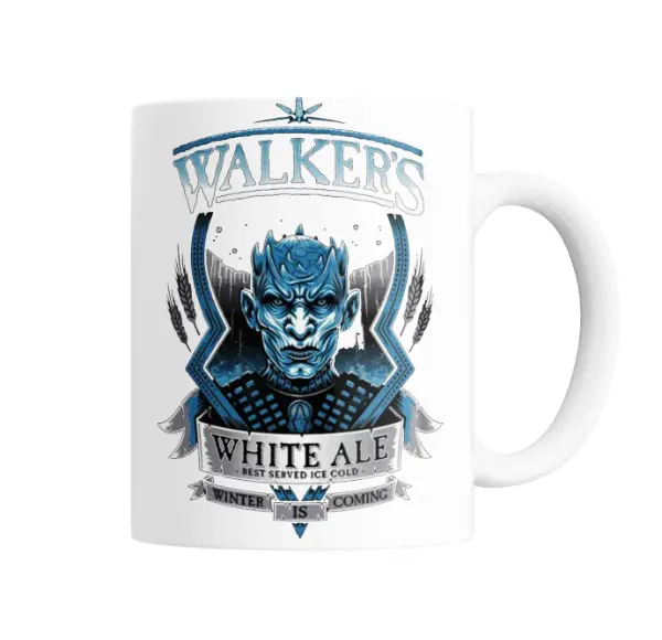 Taza de Cerámica Game of Thrones Walker's White Ale Rey de la Noche