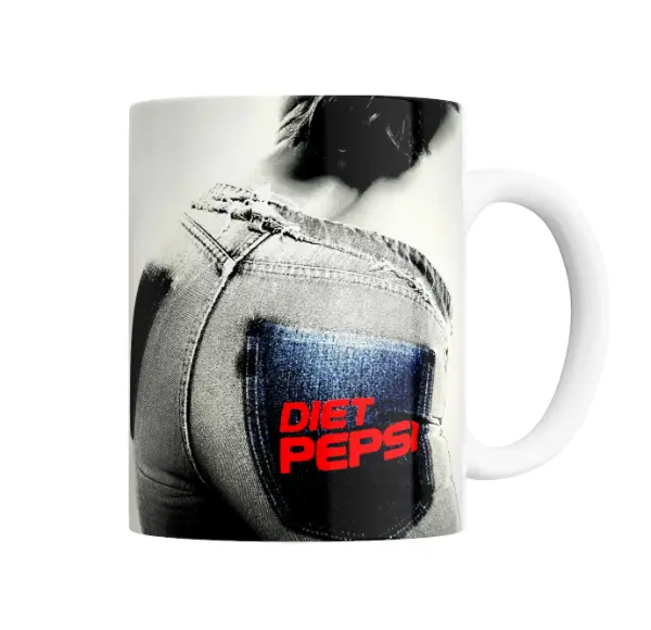 Taza de Cerámica Addison Rae Diet Pepsi Jeans Espalda