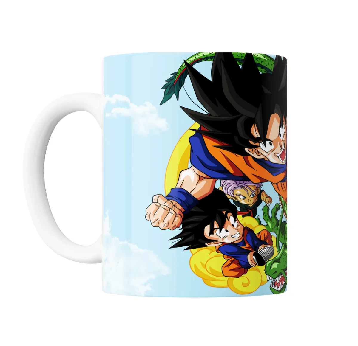 Taza de Cerámica Dragon Ball Goku Gohan Goten Shenron - vista 2