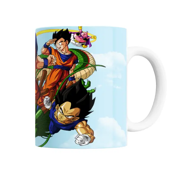 Taza de Cerámica Dragon Ball Goku Gohan Goten Shenron