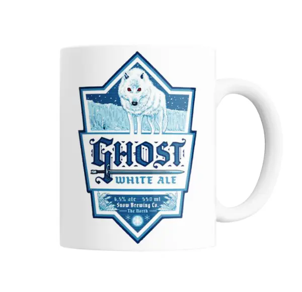 Taza de Cerámica Game of Thrones Ghost White Ale