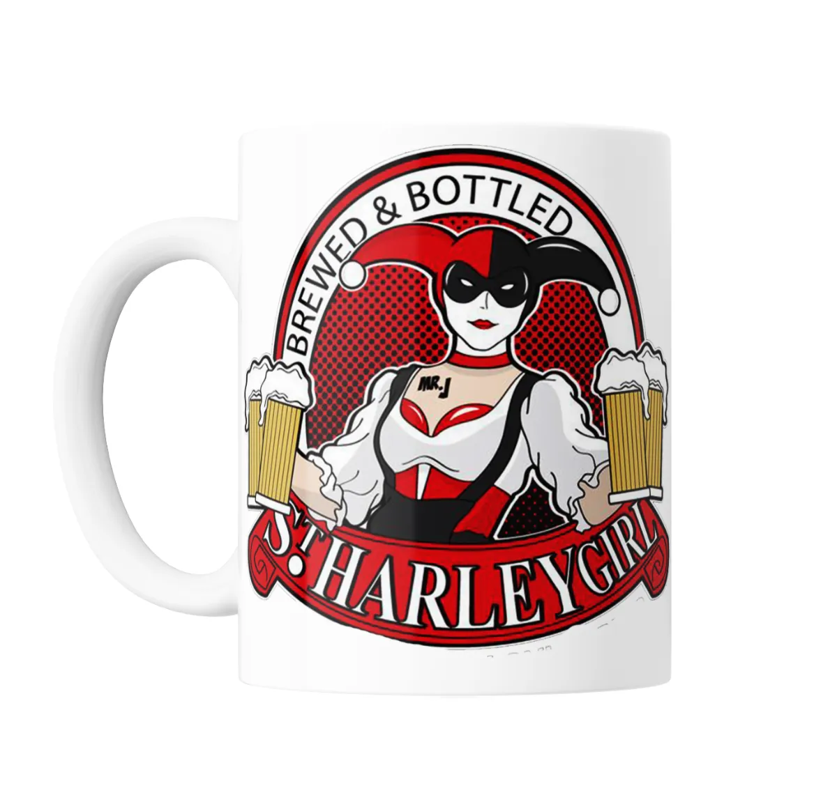 Taza de Cerámica Harley Quinn Brewed and Bottled Girl - vista 2
