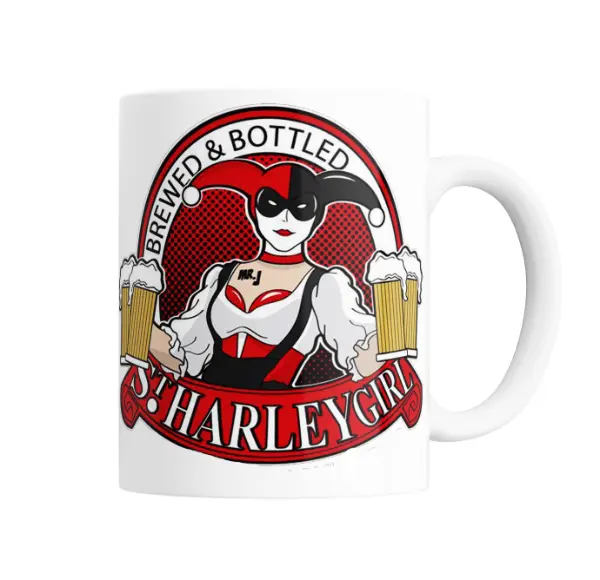 Taza de Cerámica Harley Quinn Brewed and Bottled Girl