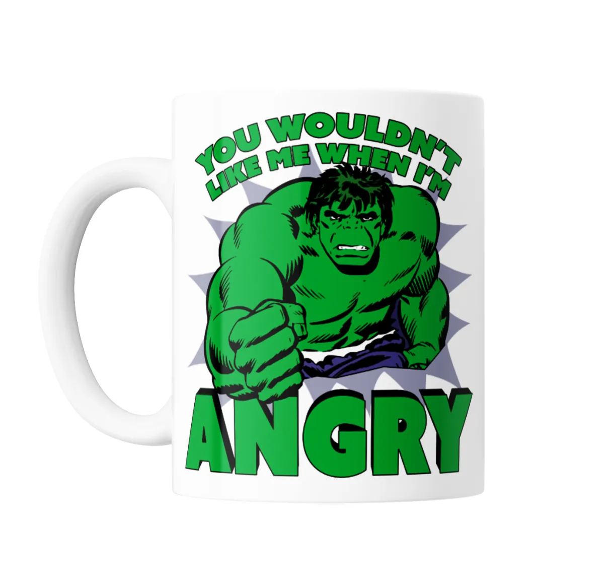 Taza de Cerámica Hulk You Wouldn't Like Me When I'm Angry - vista 2