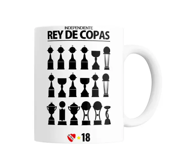 Taza de Cerámica Independiente Rey de Copas