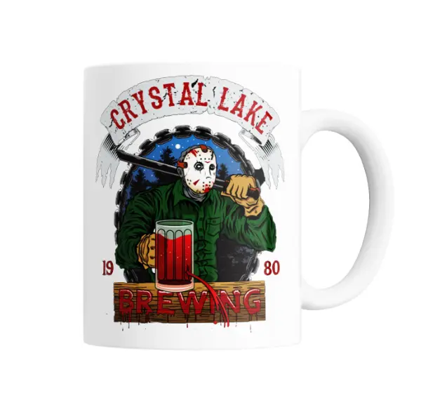 Taza de Cerámica Jason Crystal Lake Brewing 1980