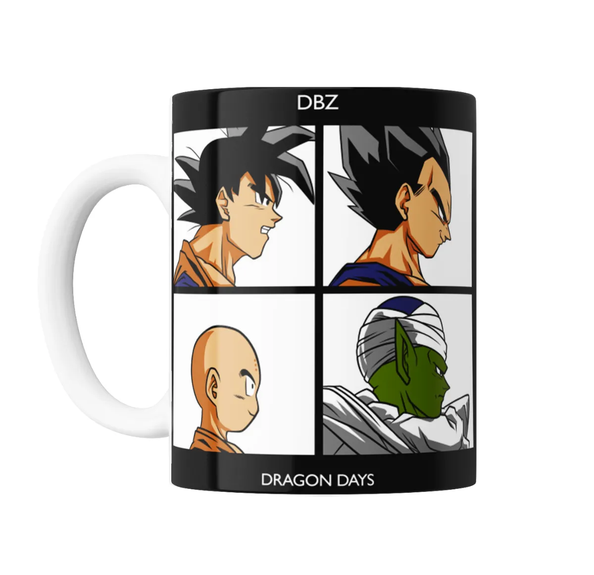 Taza de Cerámica Dragon Ball Goku Vegeta Krillin Piccolo Dragon Days - vista 2