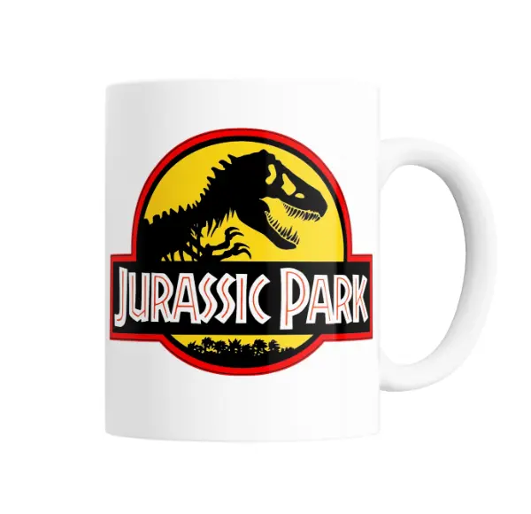 Taza de Cerámica Jurassic Park Logo