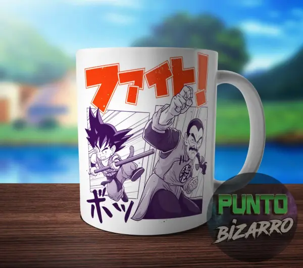 Taza de Cerámica Dragon Ball Goku Kid y Tao Pai Pai
