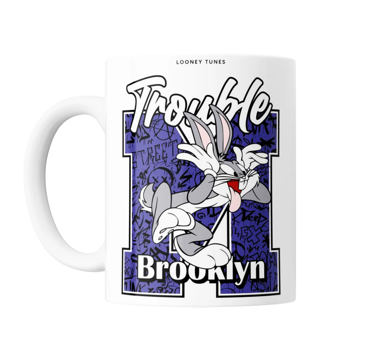 Taza de Cerámica Looney Tunes Bugs Bunny Trouble Brooklyn - vista 2