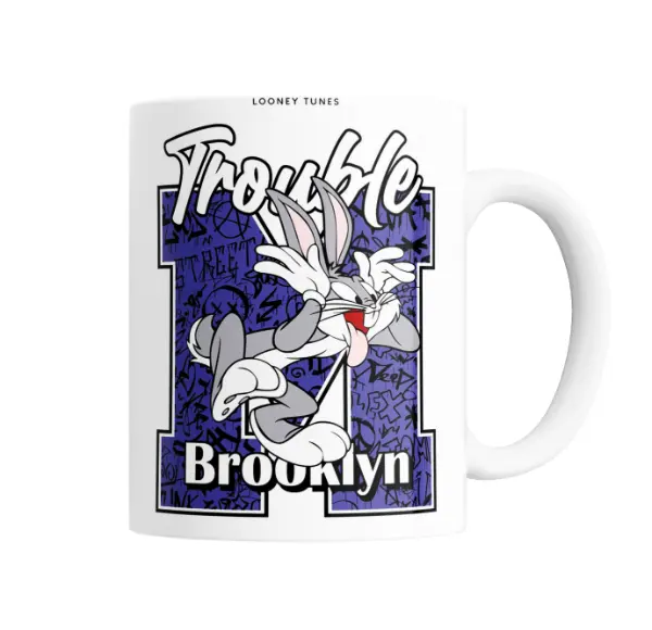 Taza de Cerámica Looney Tunes Bugs Bunny Trouble Brooklyn