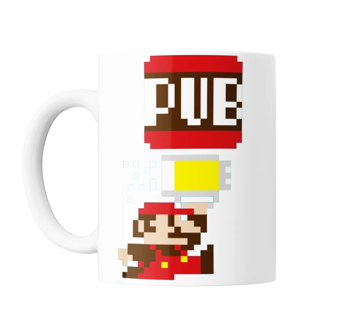 Taza de Cerámica Mario Bros Bloque Pub Cerveza - vista 2
