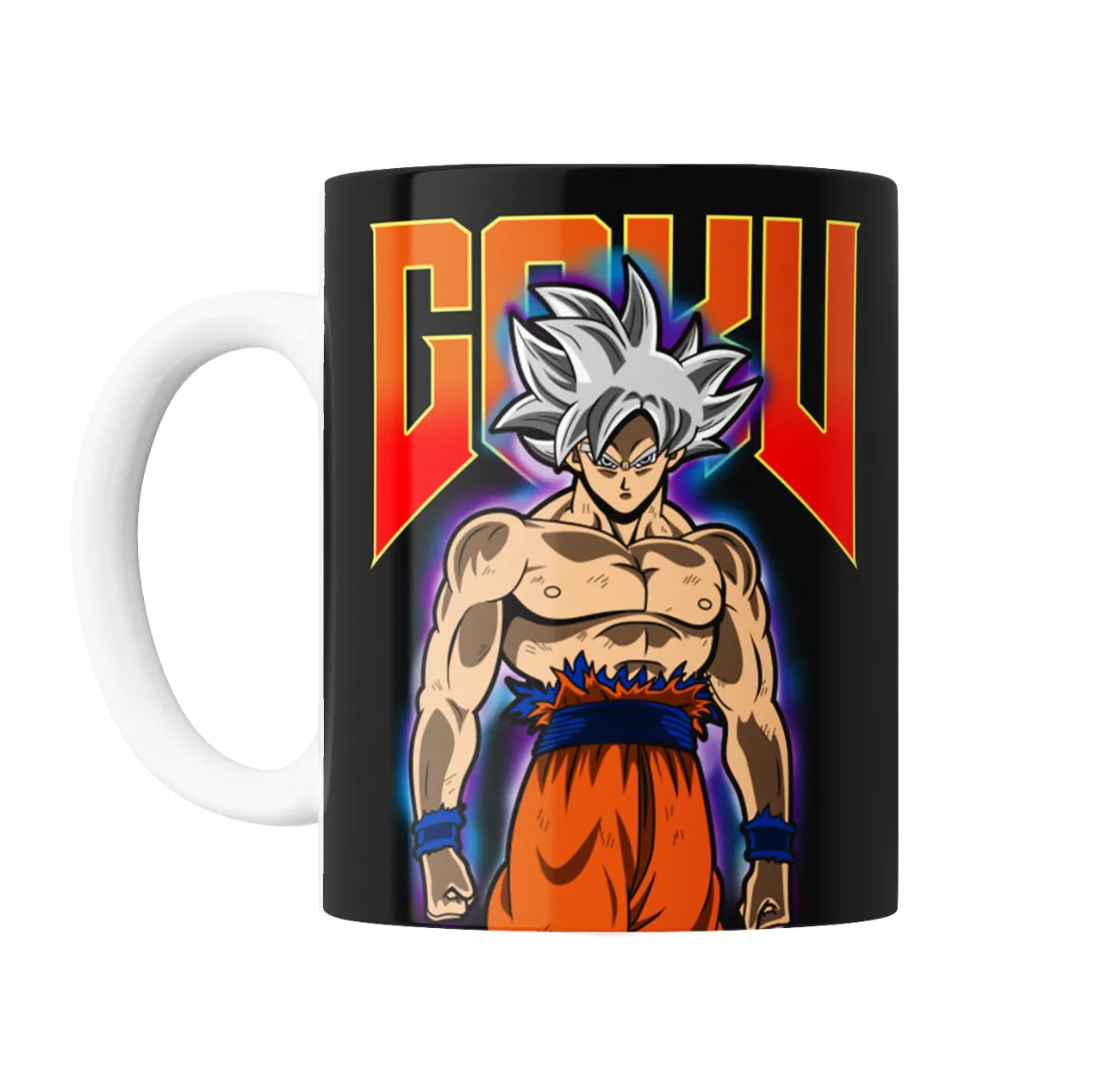 Taza de Cerámica Dragon Ball Goku Ultra Instinto Logo Doom - vista 2
