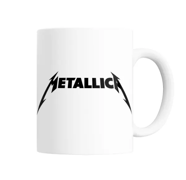 Taza de Cerámica Metallica Logo
