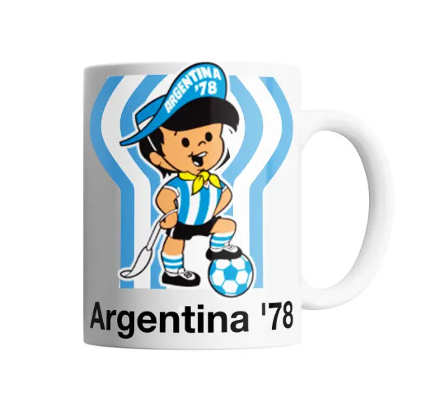 Taza de Cerámica Mundial Argentina '78 Gauchito