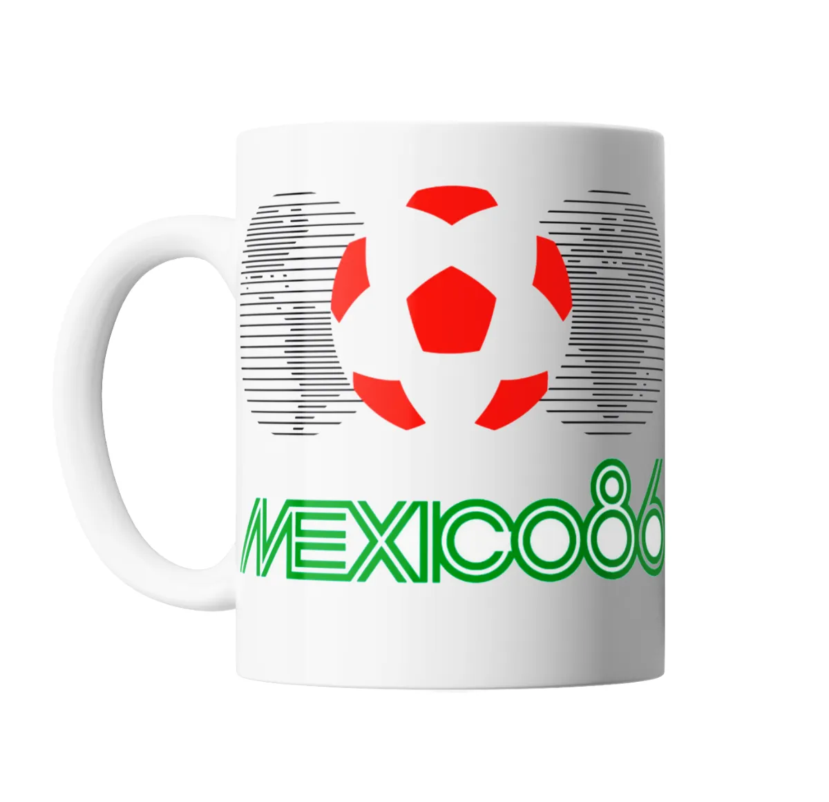 Taza de Cerámica Mundial México 86 Logo - vista 2
