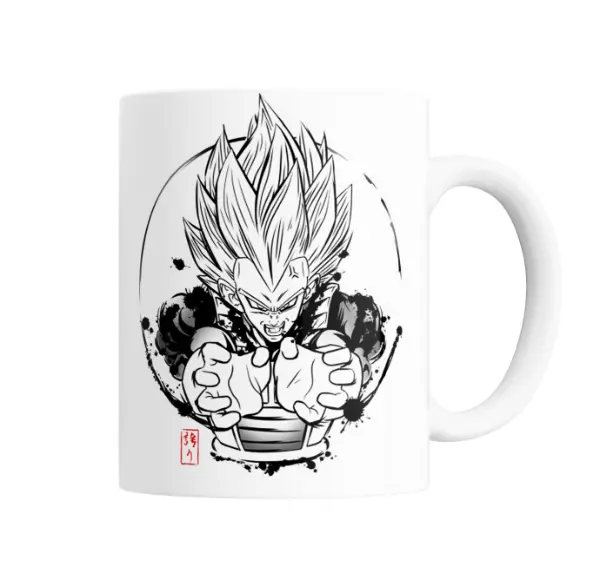 Taza de Cerámica Dragon Ball Vegeta Ataque Ki
