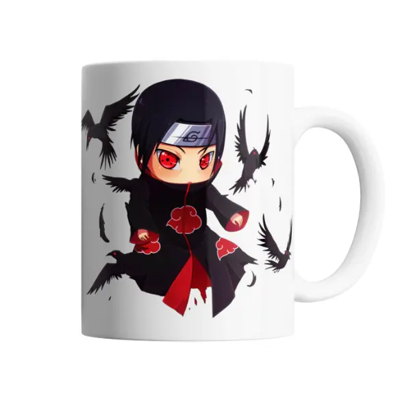 Taza de Cerámica Naruto Itachi Uchiha Chibi Akatsuki