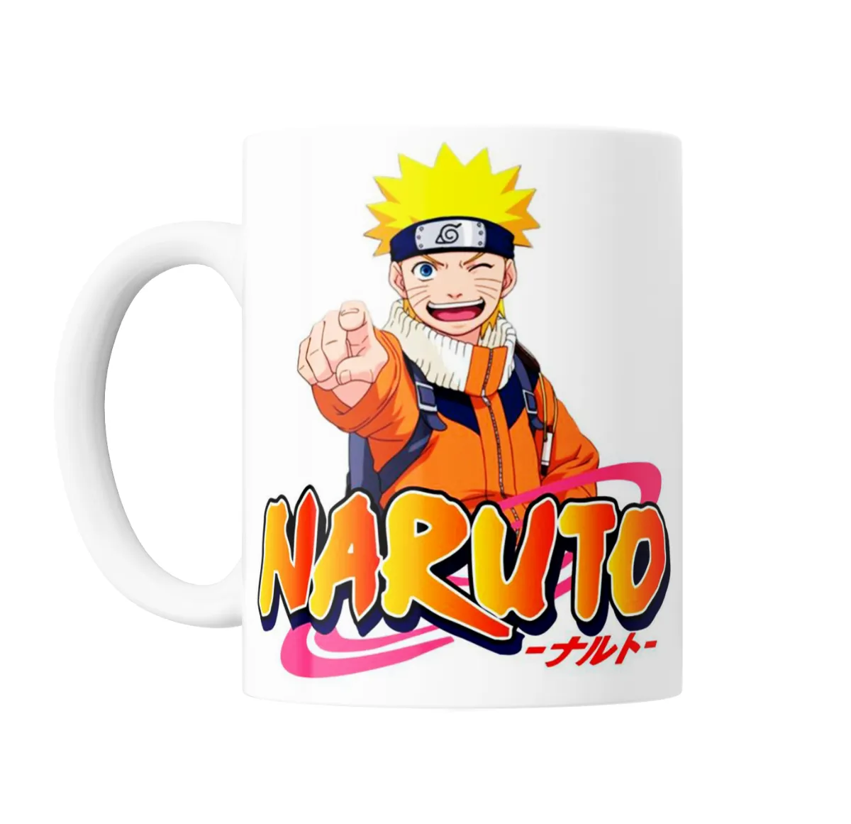Taza de Cerámica Naruto Uzumaki Sonriendo Logo - vista 2