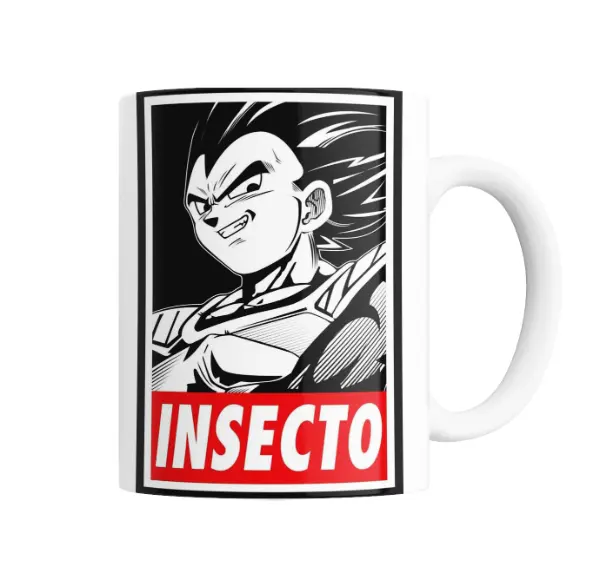 Taza de Cerámica Dragon Ball Vegeta Insecto